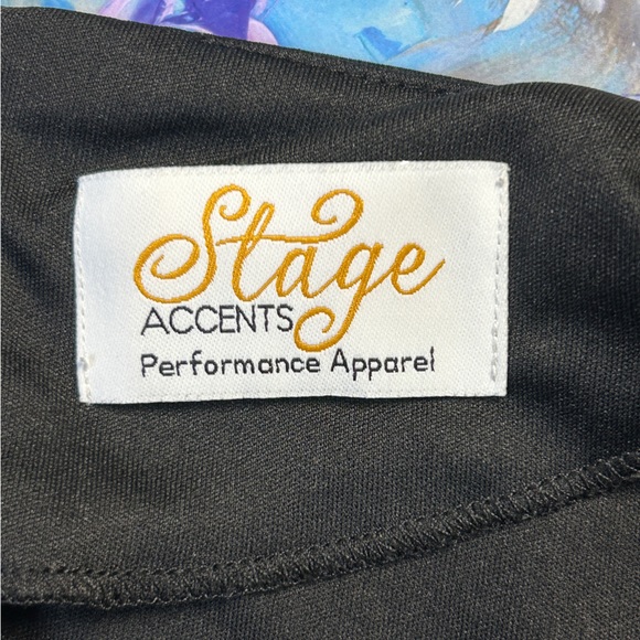 Stage Accents Performance Apparel Long Black Dress - Picture 3 of 3